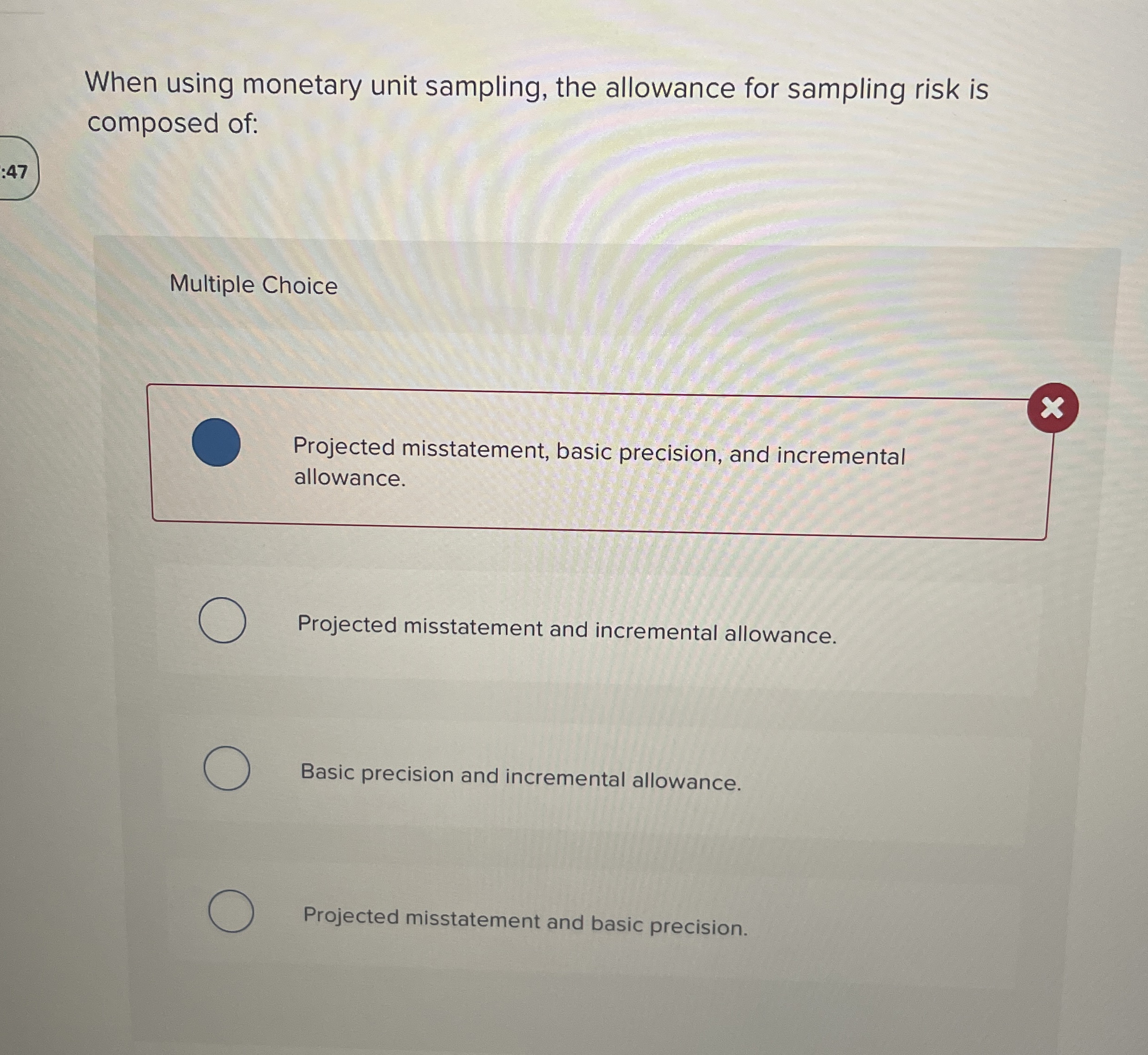 When using monetary unit sampling, the allowance