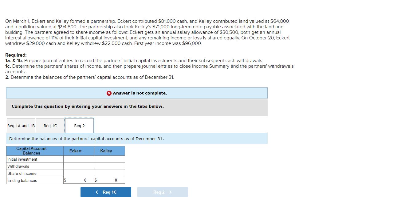 \fReq 1A and 1B Req 1C Req 2 Determine the