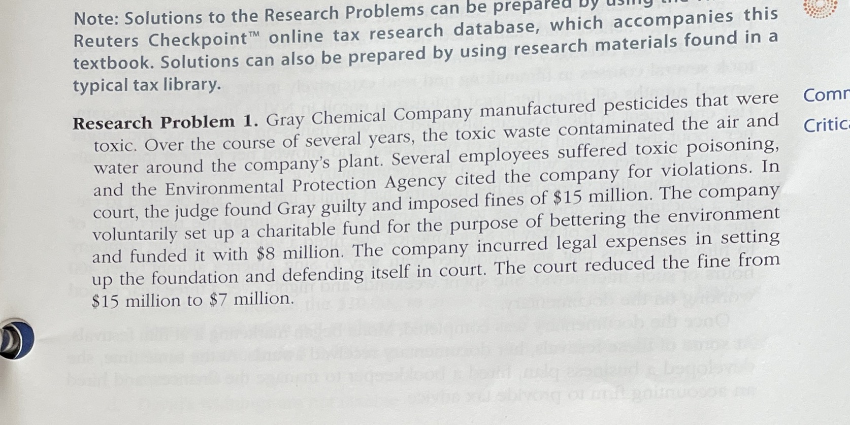 Using Research Problem 1 found in CH 6 in the