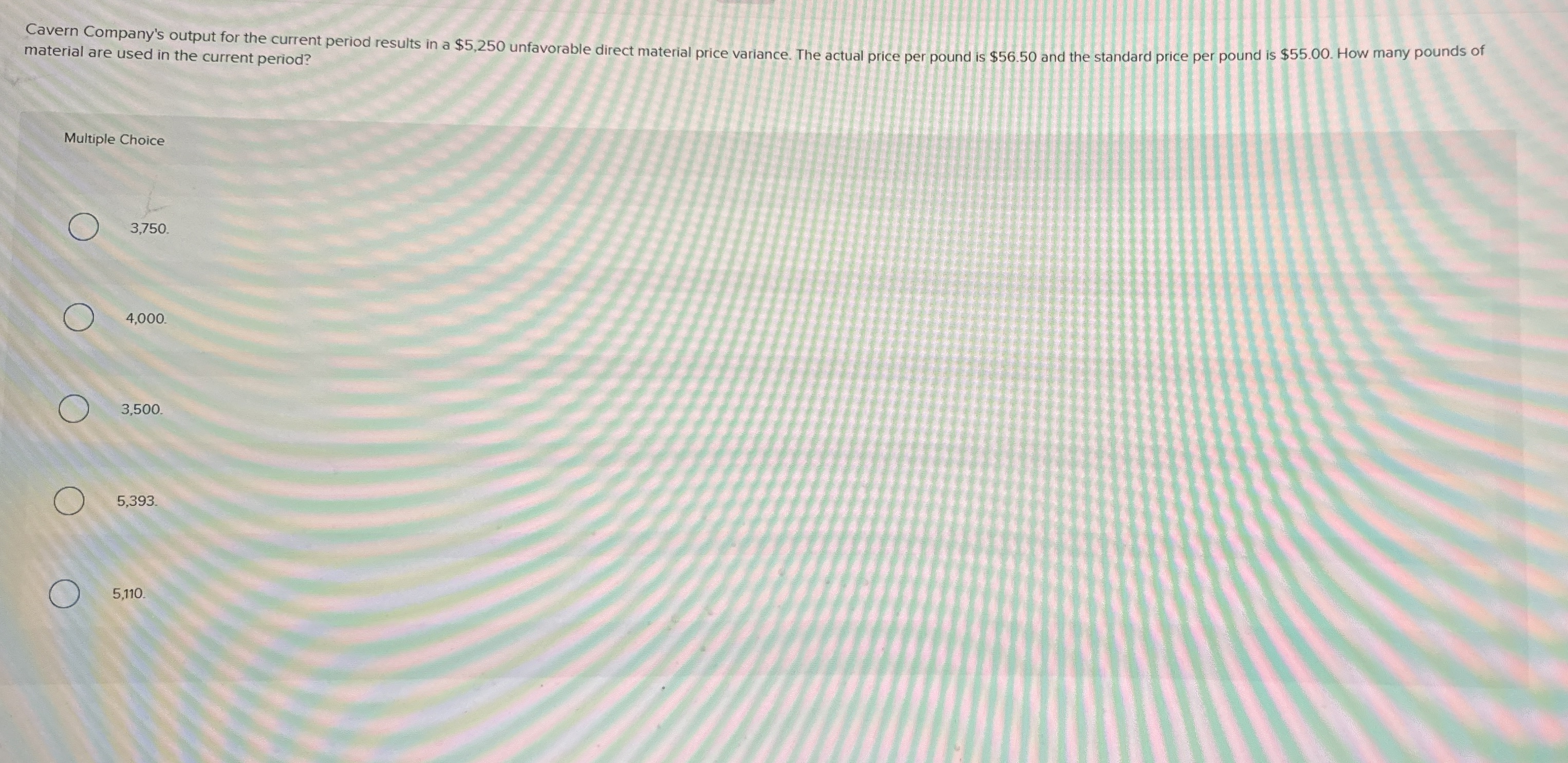 material are used in the current period? Multiple