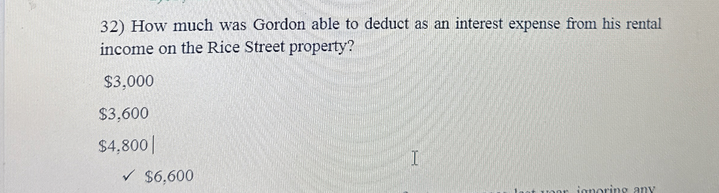 How much was Gordon able to deduct as an interest