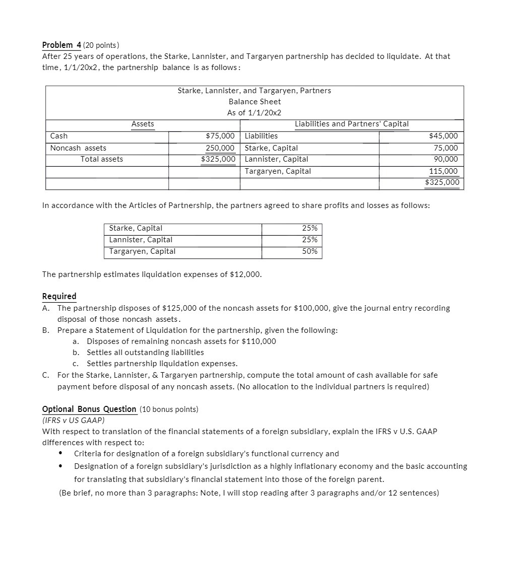 Problem 4 (20 points) After 25 years of