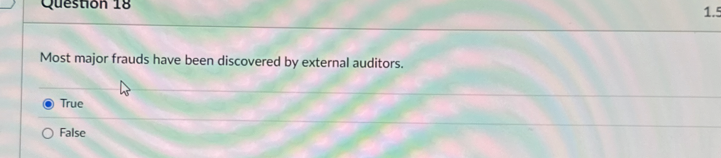 Most major frauds have been discovered by