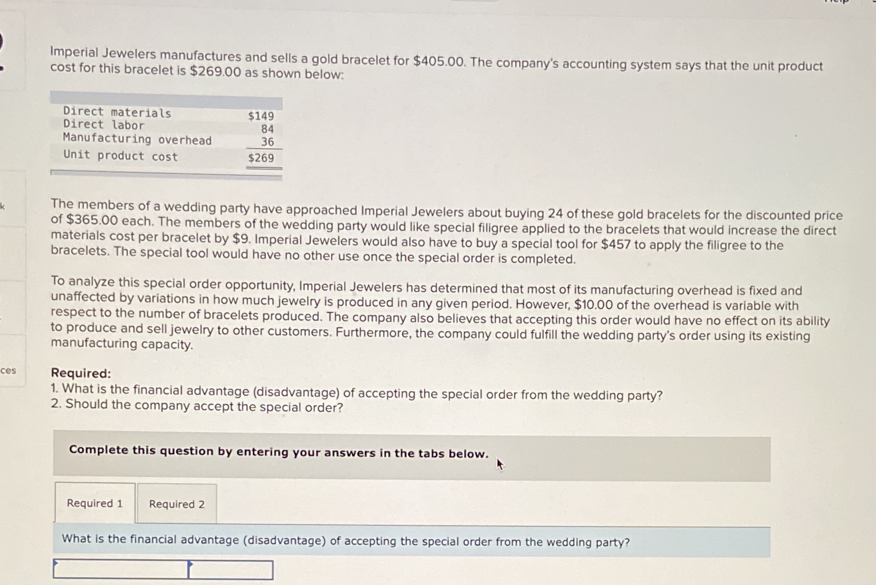 1. Please answer question 1 from the screenshot