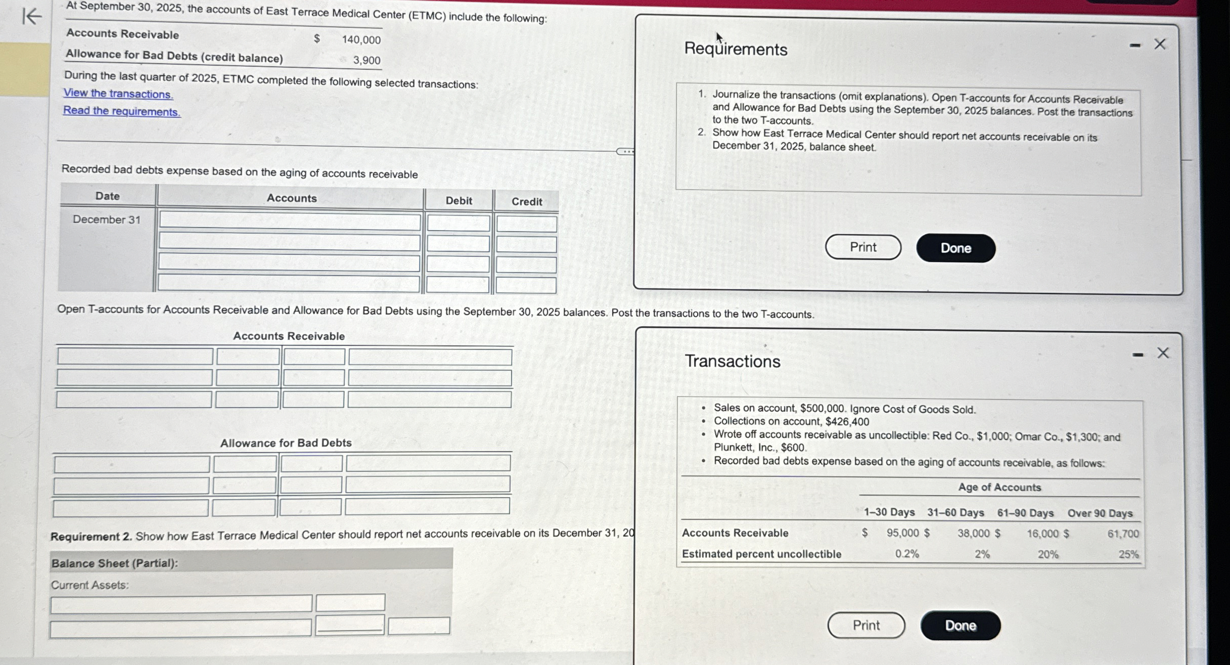 At September 3 0 , 2 0 2 5 , the accounts of East
