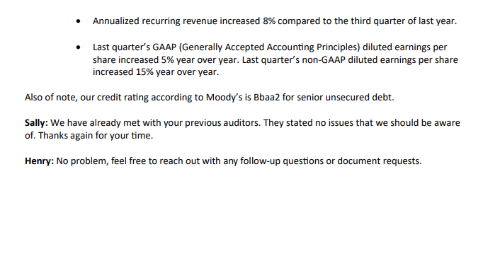 Review the Keystone case study and the client