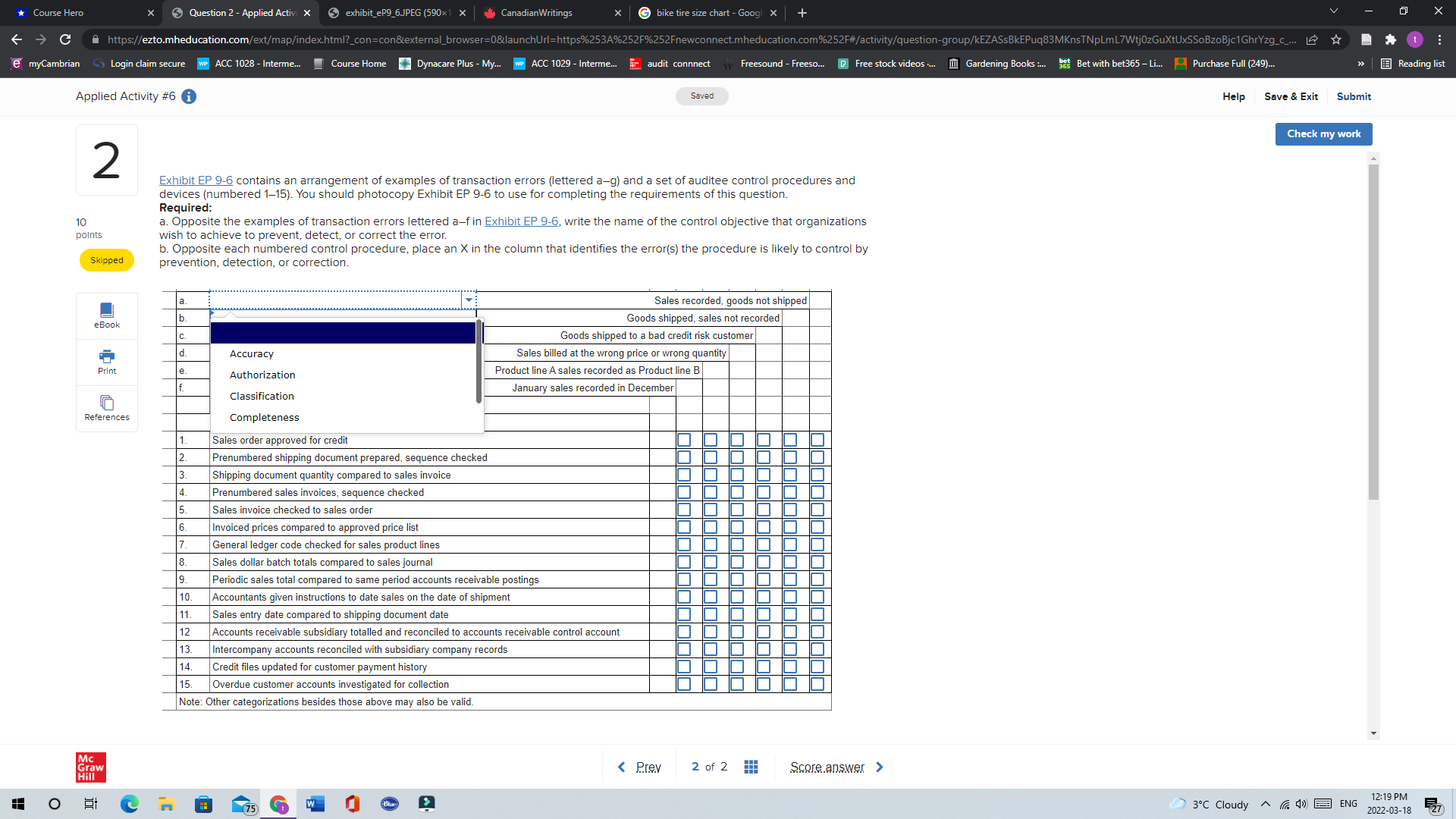 * Course Hero X 5 Question 2 - Applied Activi X