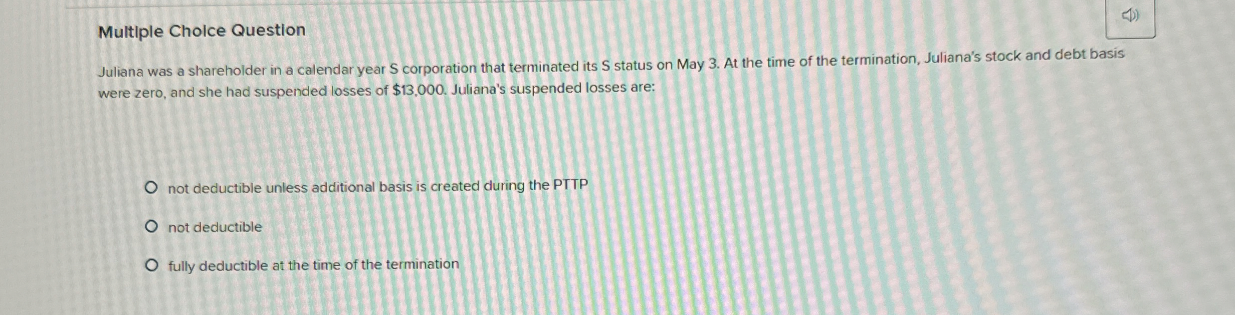 Multiple Cholce Question Juliana was a