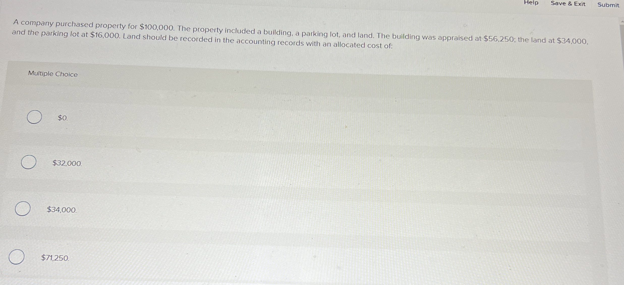 Help Save & Exit Submit A company purchased