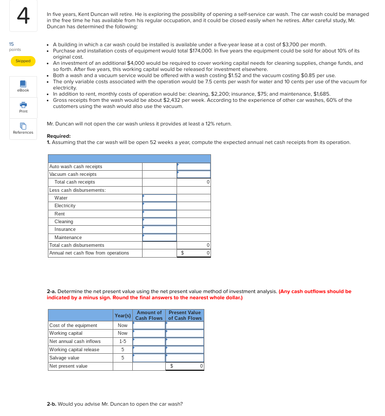 4 In five years, Kent Duncan will retire. He is