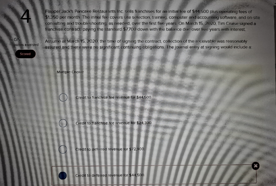 What is the correct answer? 4 Flapper Jack's