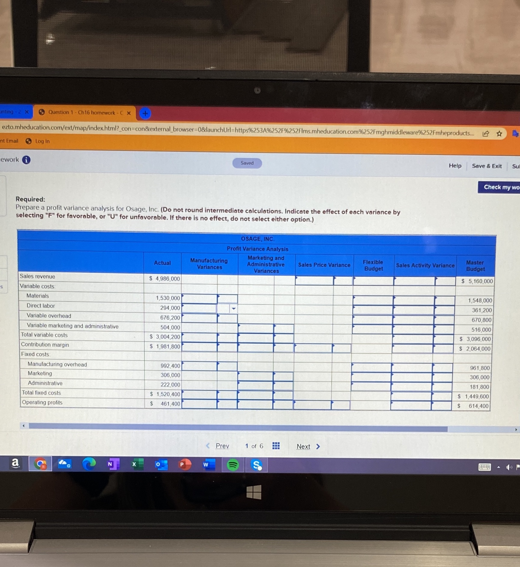 nting - 2 x Question 1 - Ch16 homework - C X +