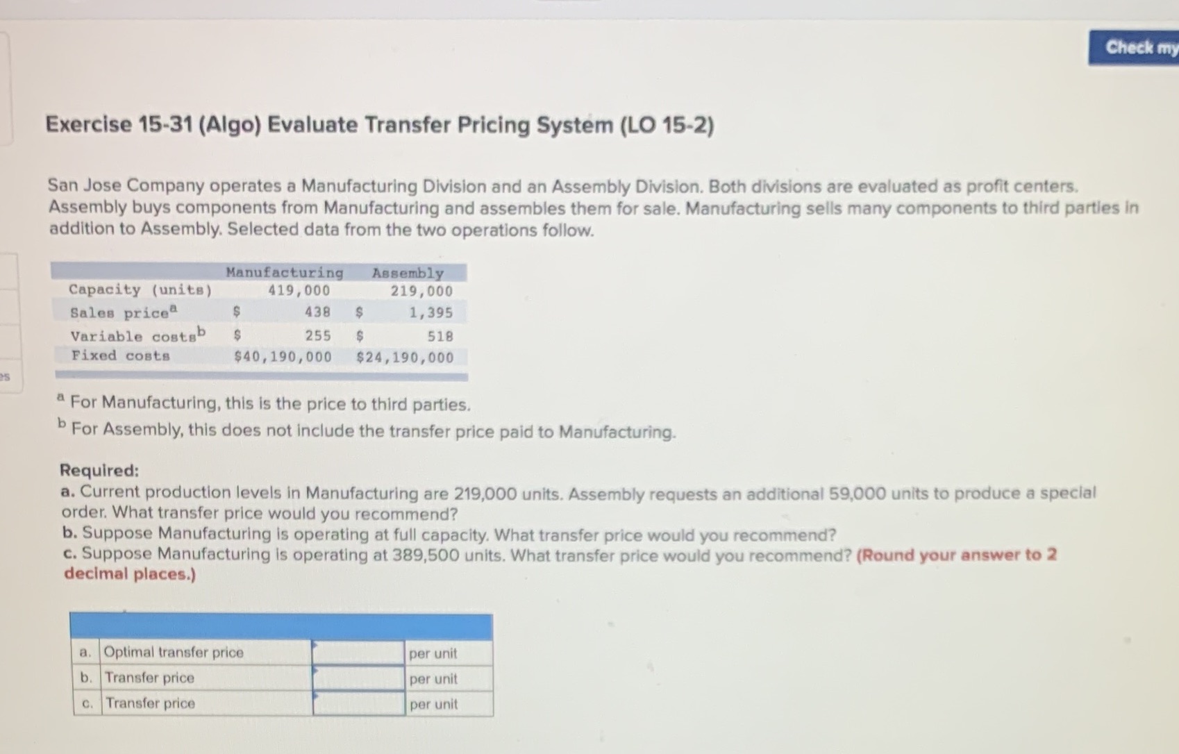 Check my Exercise 15-31 (Algo) Evaluate Transfer