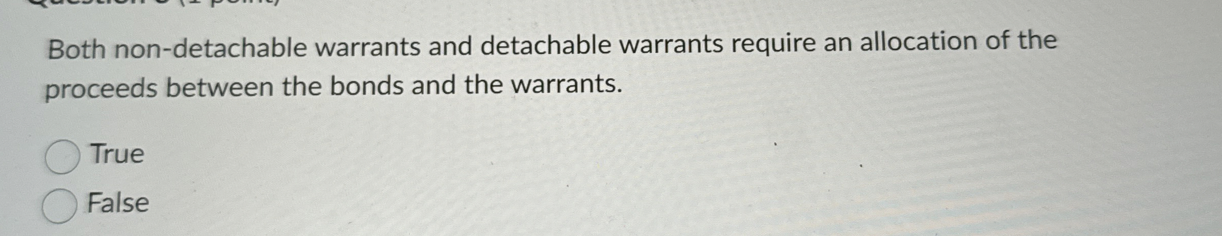 Both non - detachable warrants and detachable