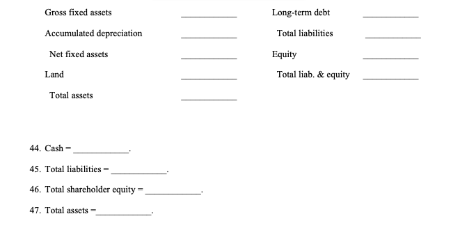 please help USE THE FOLLOWING INFORMATION TO