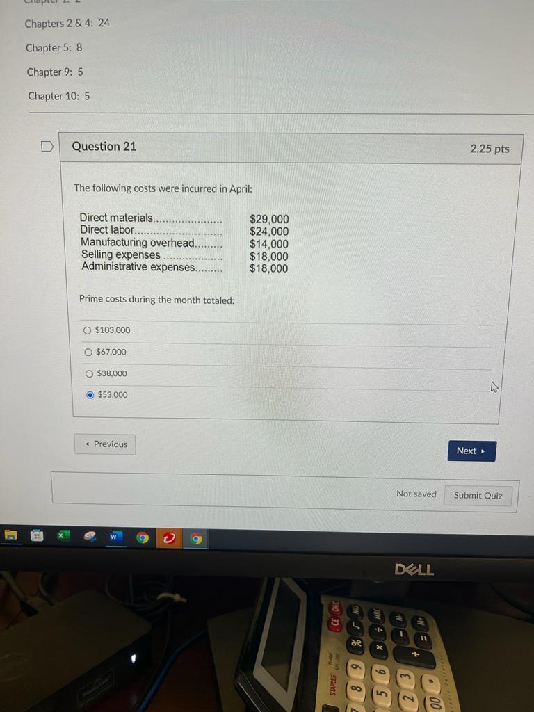 Chapters 2 & 4: 24 Chapter 5: 8 Chapter 9: 5