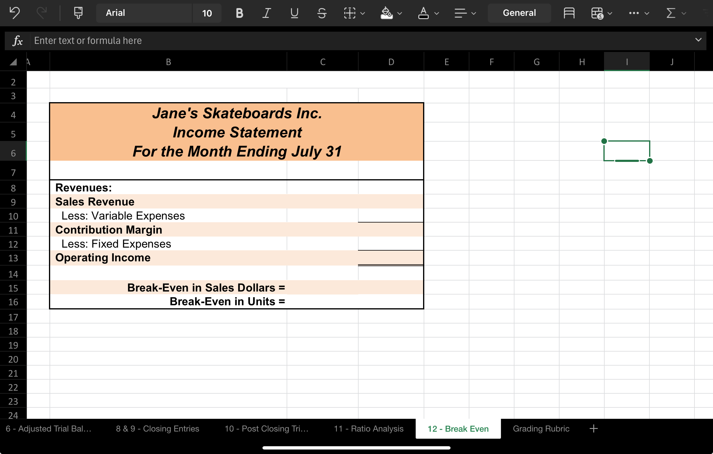 Calibri (Body) c Enter text or formula here