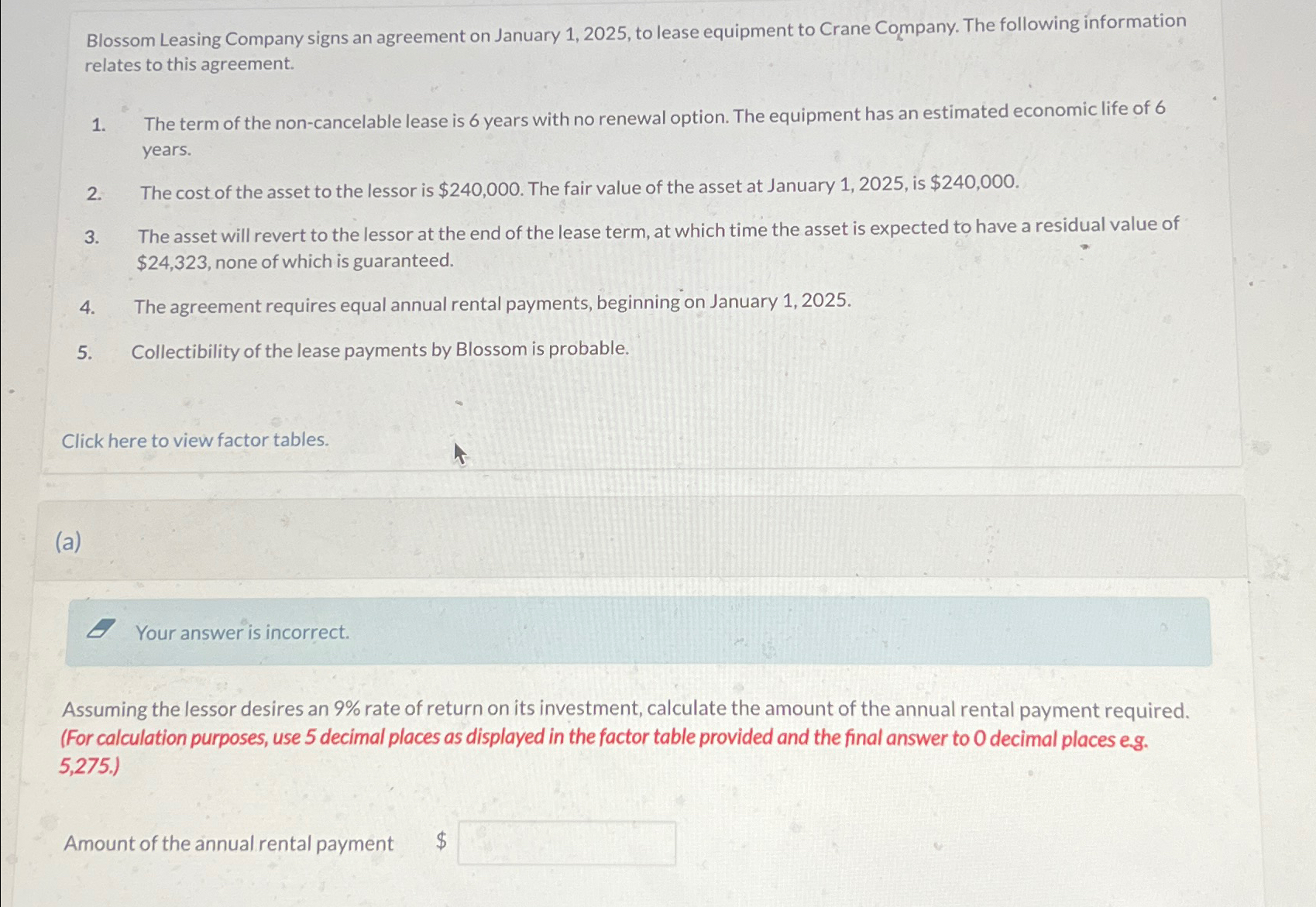 Blossom Leasing Company signs an agreement on