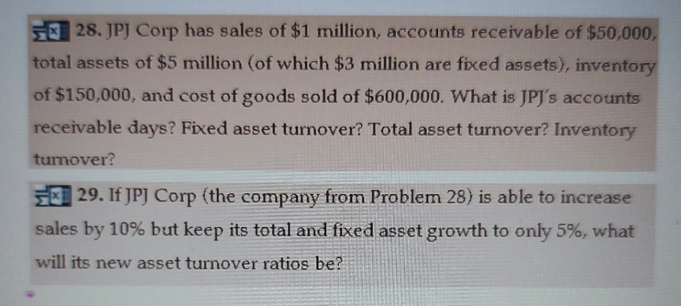 corporate finance Chapter 2 plz answer no.28 and