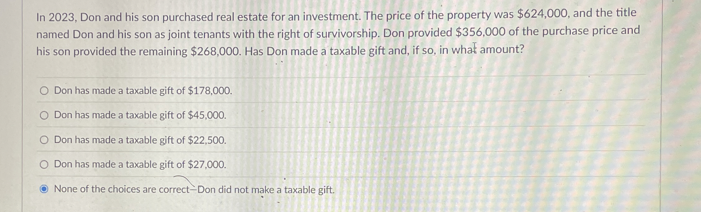 In 2 0 2 3 , Don and his son purchased real