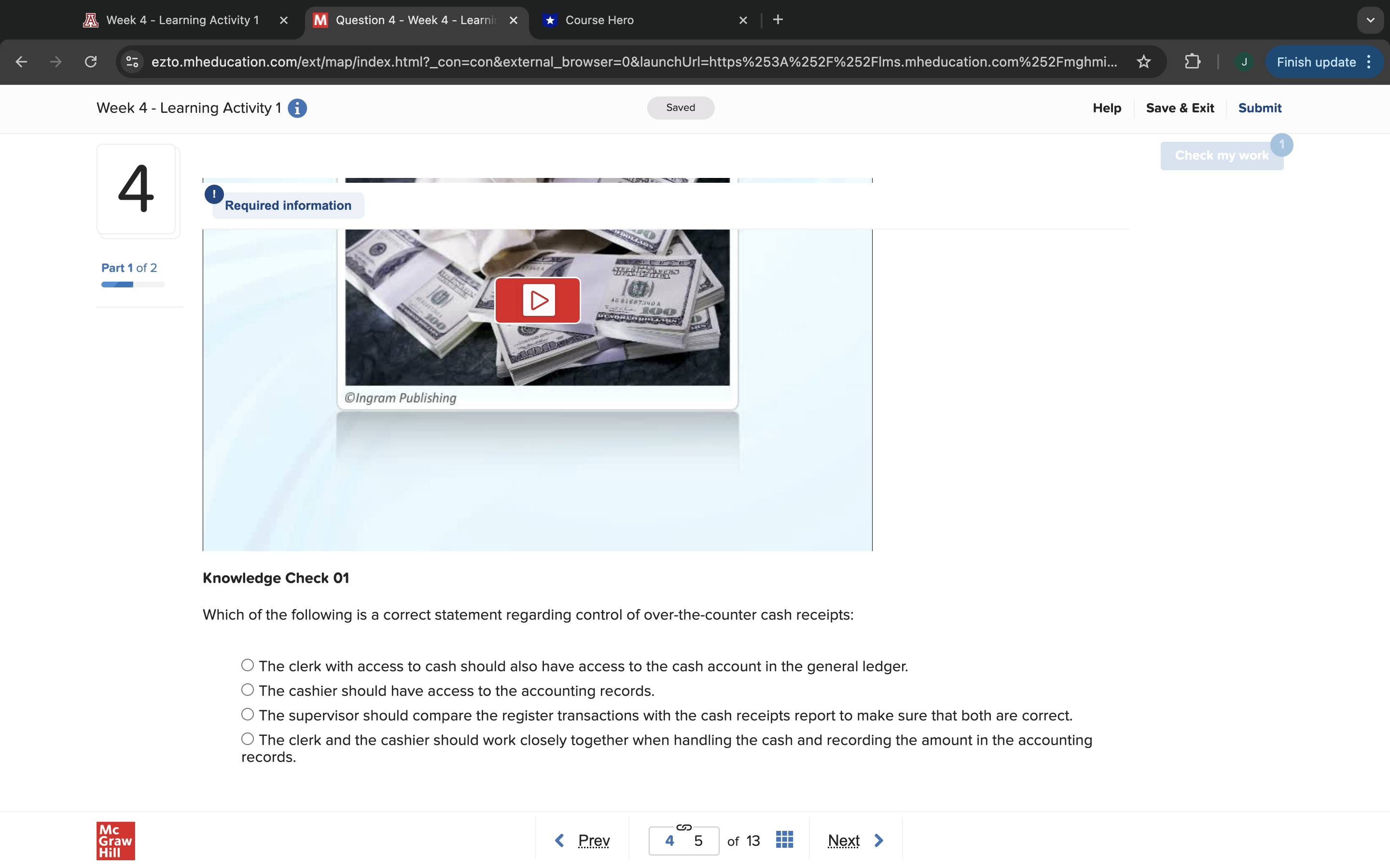 IR, Week 4 - Learning Activity 1~ X M Question 4