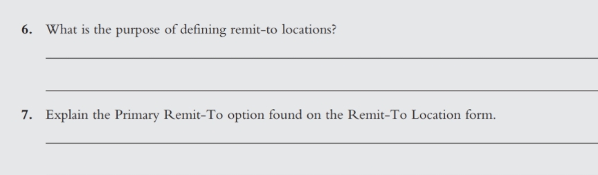 1. If the Accounts Payable module is not