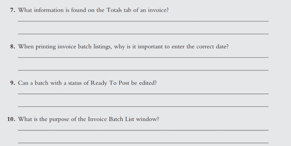 1. If the Accounts Payable module is not