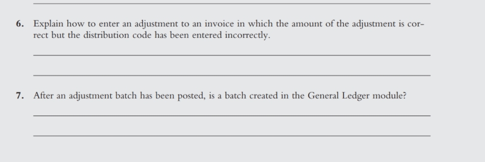 1. If the Accounts Payable module is not