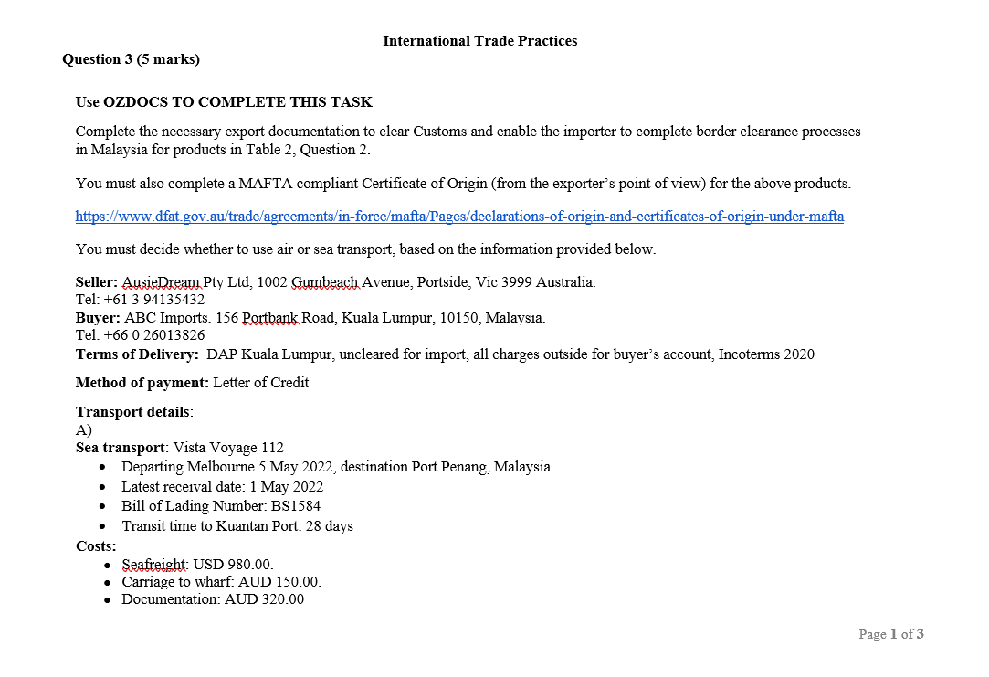 Please answer the question below. International