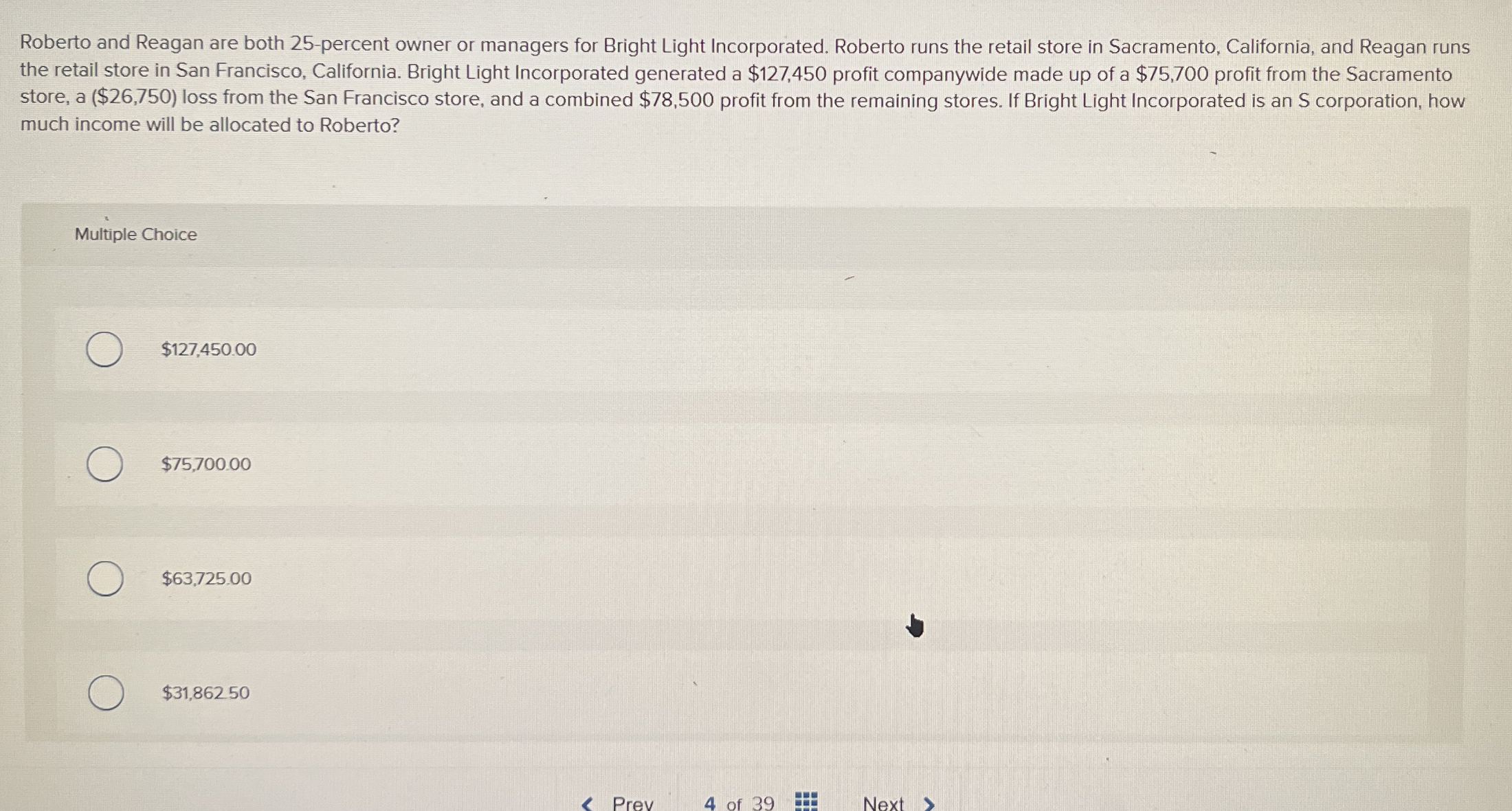 Roberto and Reagan are both 2 5 - percent owner