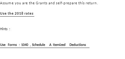 Assume you are the Grants and self-prepare this