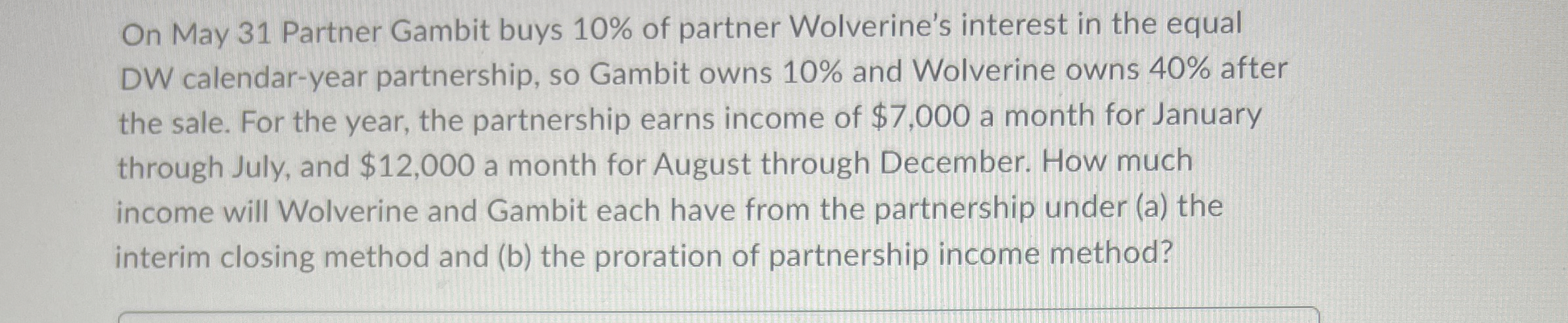 On May 3 1 Partner Gambit buys 1 0 % of partner