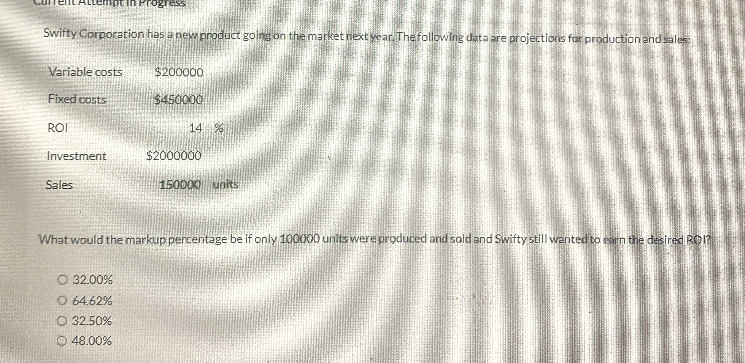 Swifty Corporation has a new product going on the