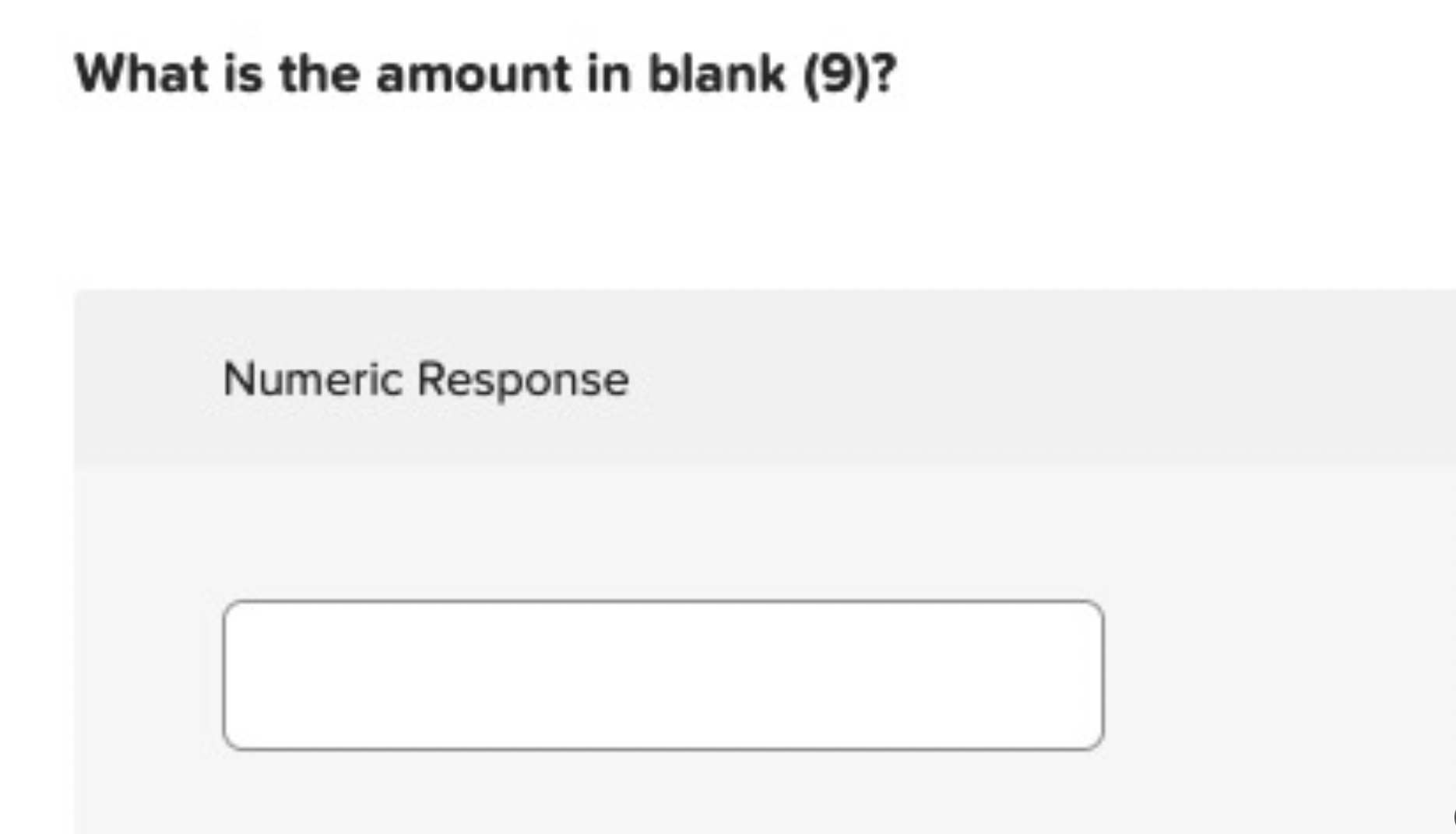 Blanks (5) and (6) should have the same number.