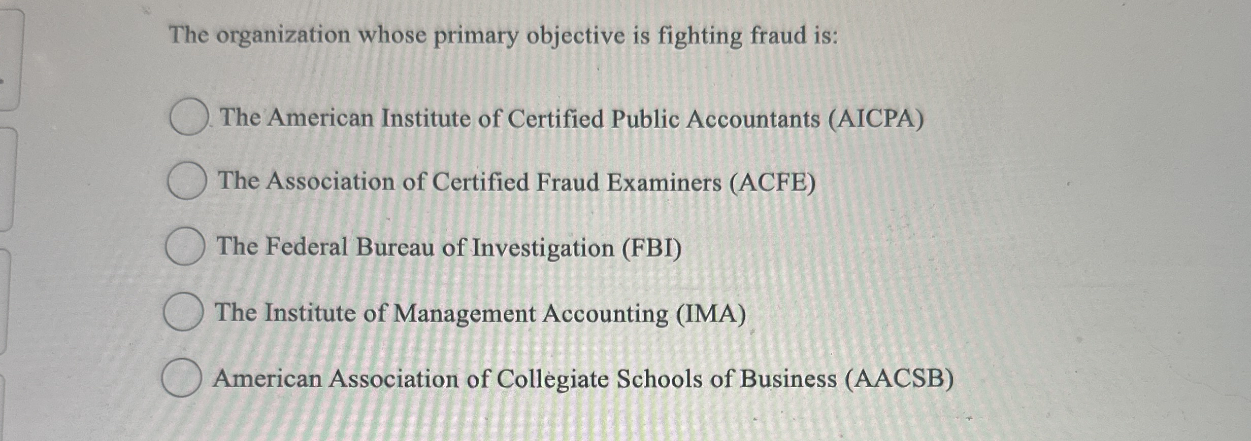 The organization whose primary objective is