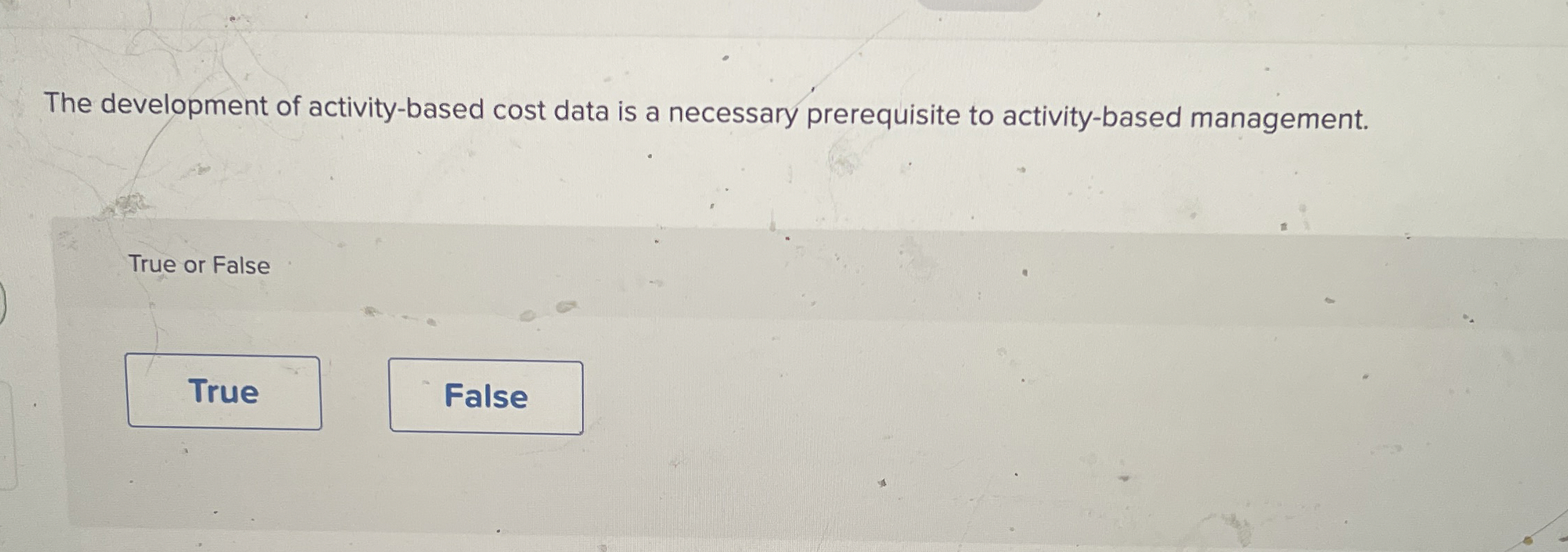 The development of activity - based cost data is