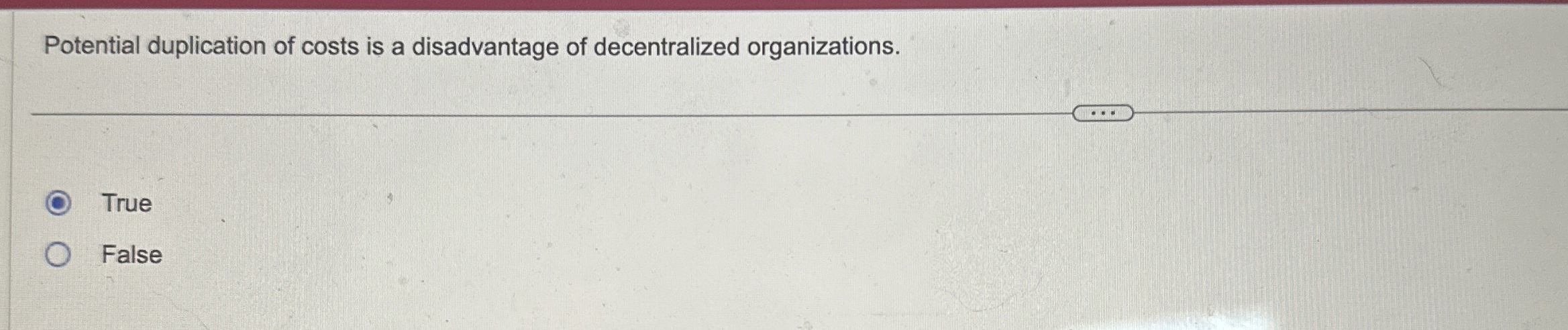 Potential duplication of costs is a disadvantage