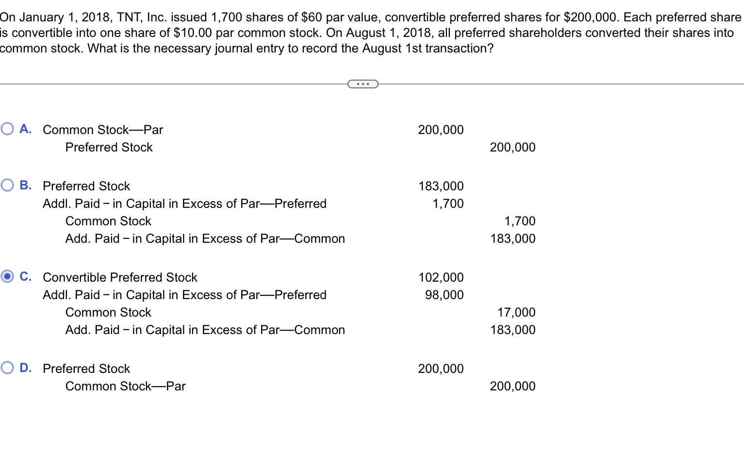 Accounting On January 1, 2018, TNT, Inc. issued