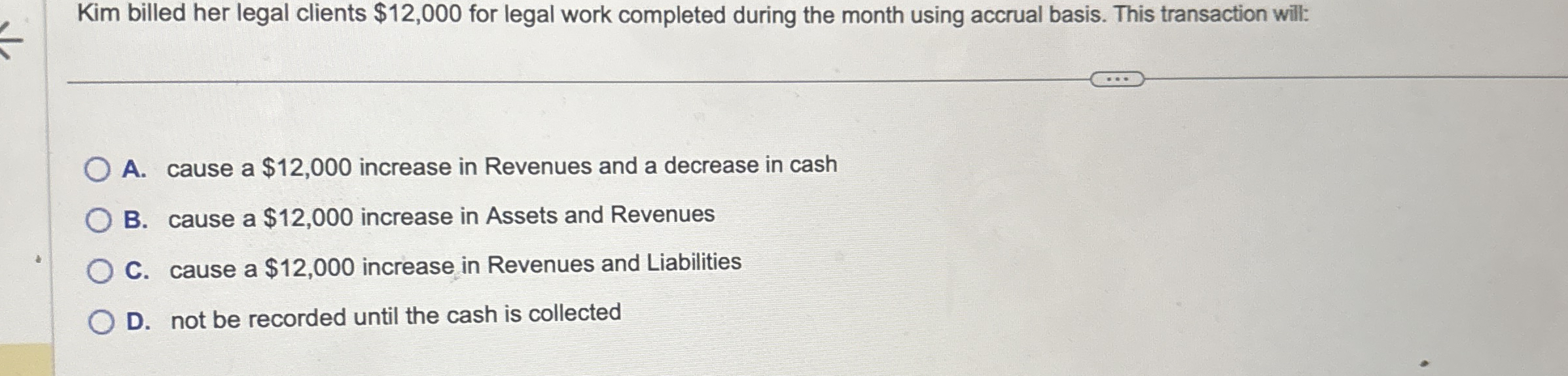 Kim billed her legal clients $ 1 2 , 0 0 0 for