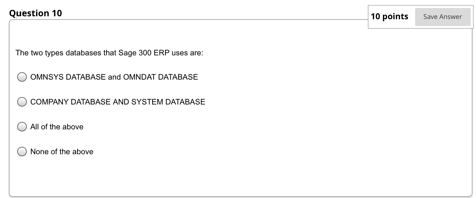 Please answer this correctly. The two types