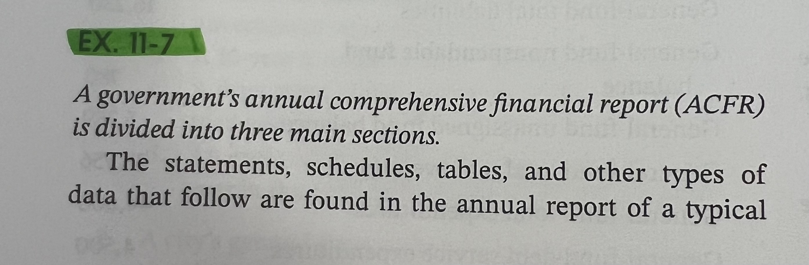 municipality. For each of these items indicate