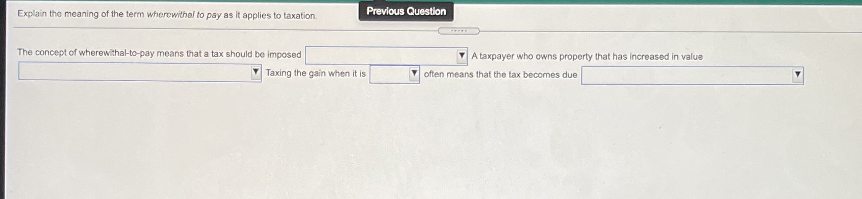 Accounting Explain the meaning of the term