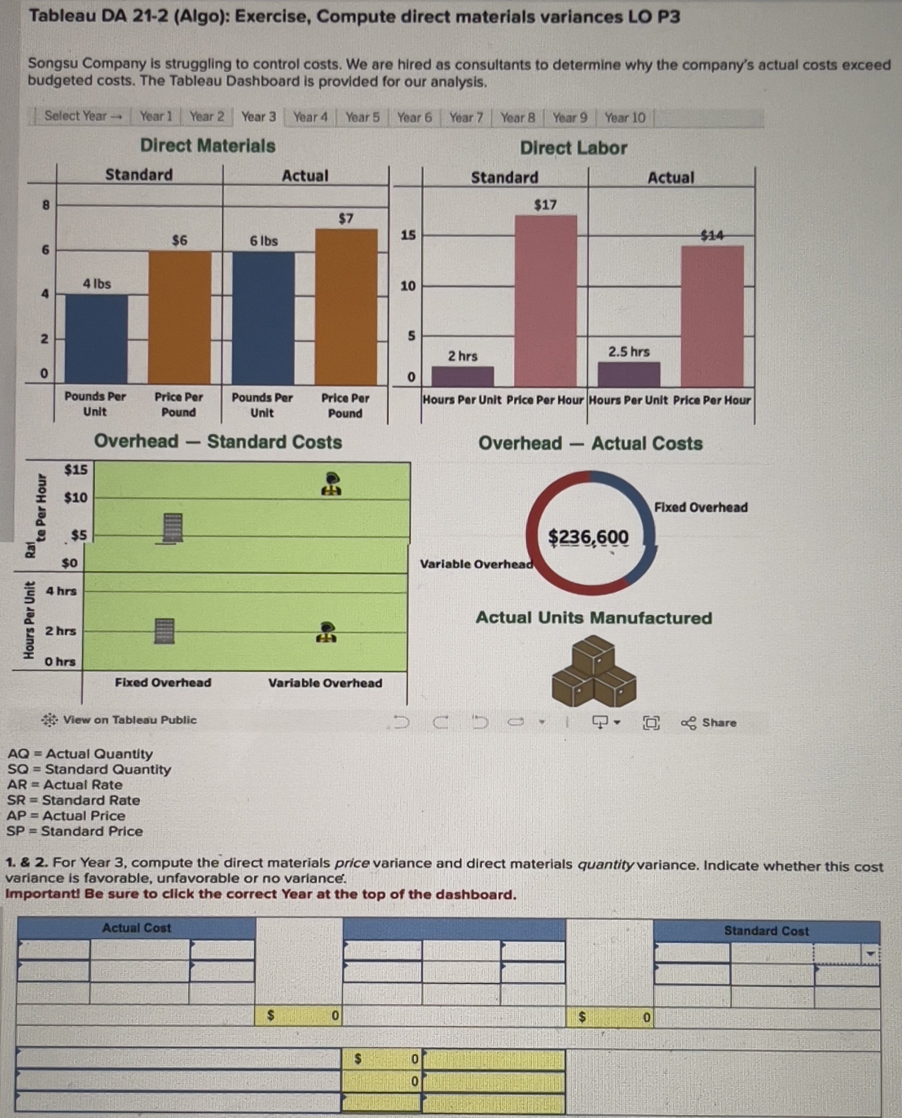 Tableau DA 2 1 - 2 ( Algo ) : Exercise, Compute