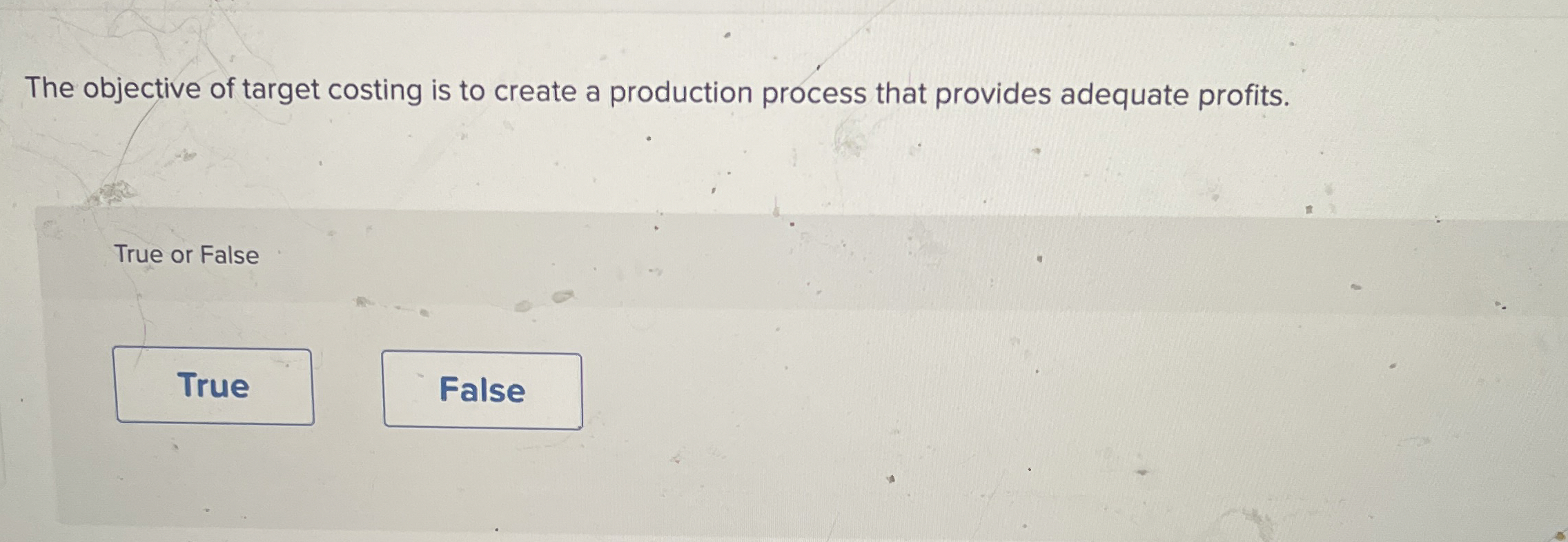 The objective of target costing is to create a