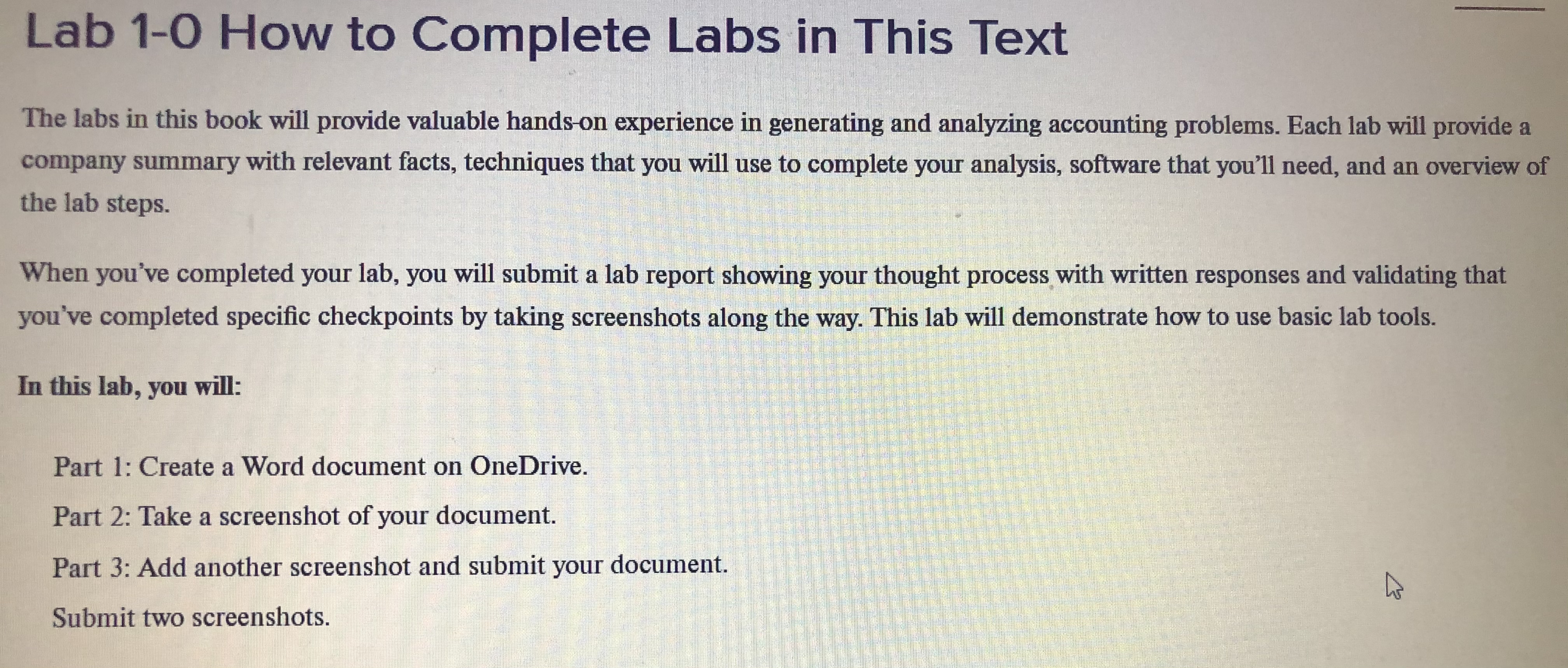 Part 2: Take a Screenshot of Your Document In