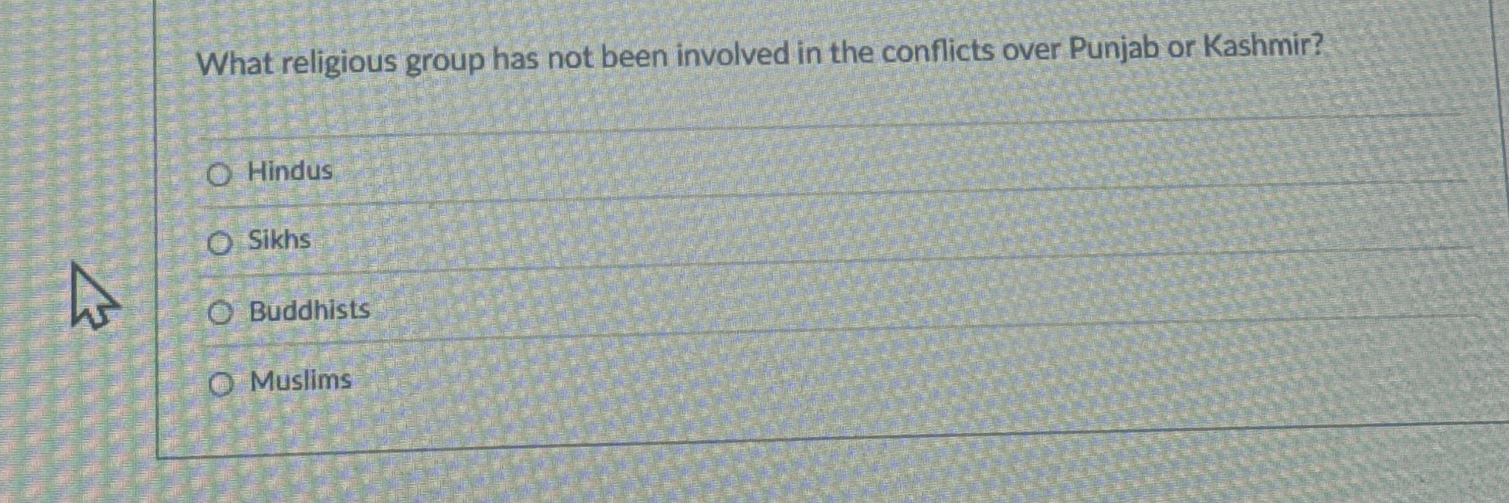 What religious group has not been involved in the