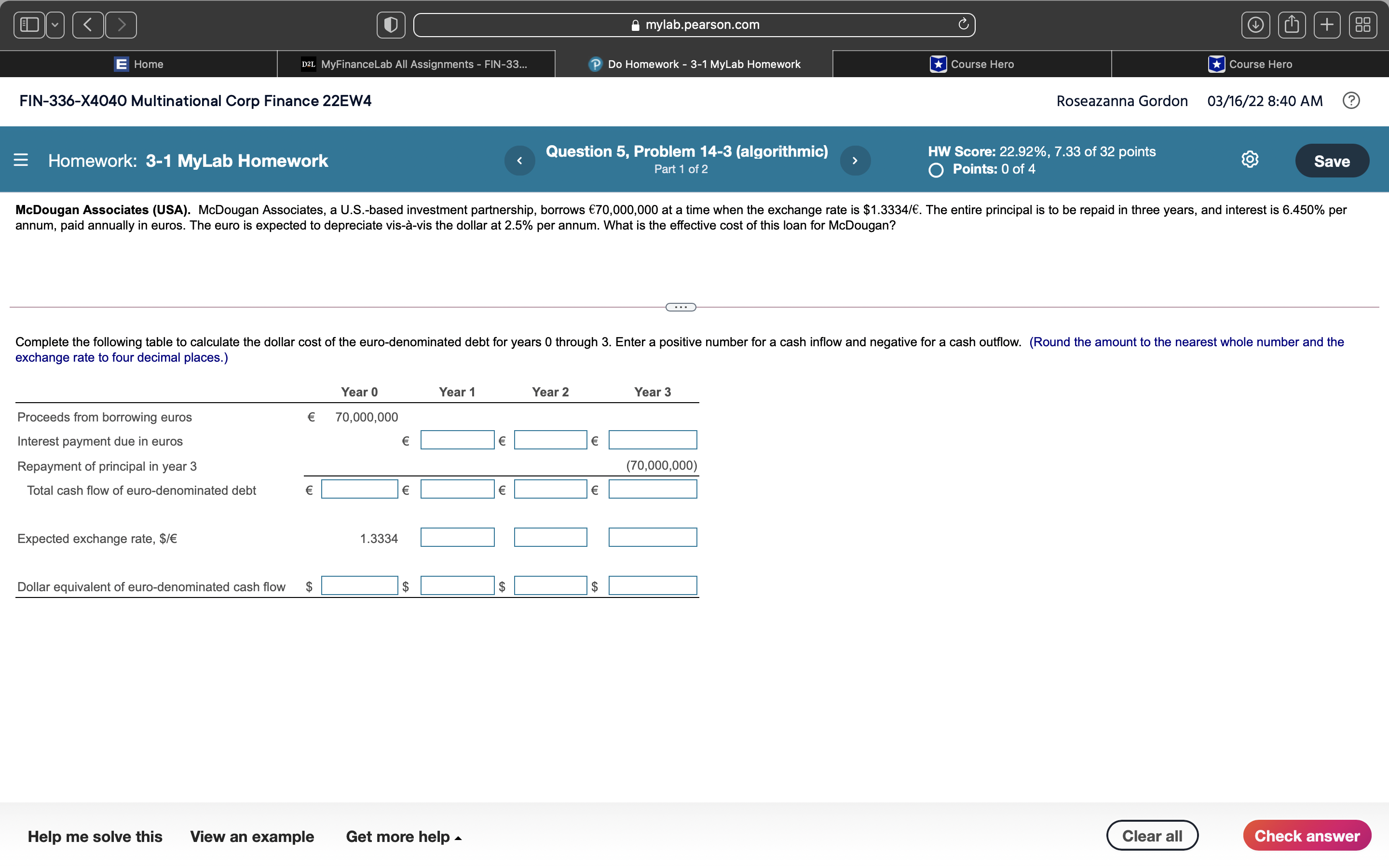 8 myla b.pearson.com 1) Do Homework - 3-1 MyLab