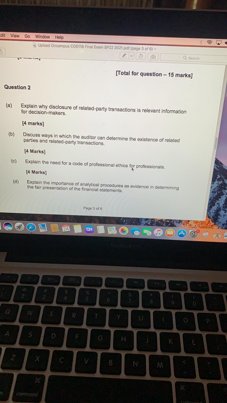 dit View Go Window Help Upload Oncampus CO5118