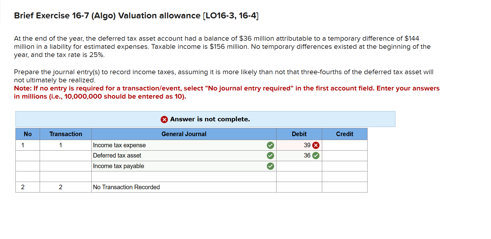 Brief Exercise 1 6 - 7 ( Algo ) Valuation