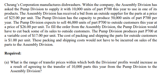 Cheung's Corporation manufacnires dishwashers.
